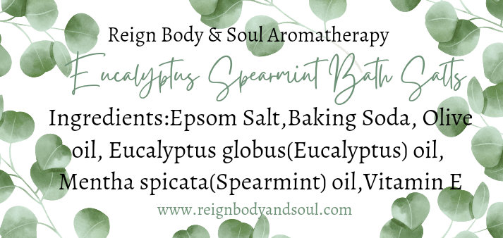 Eucalyptus Spearmint Herbal Bath Salt Jar